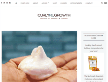 Tablet Screenshot of curlynugrowth.com